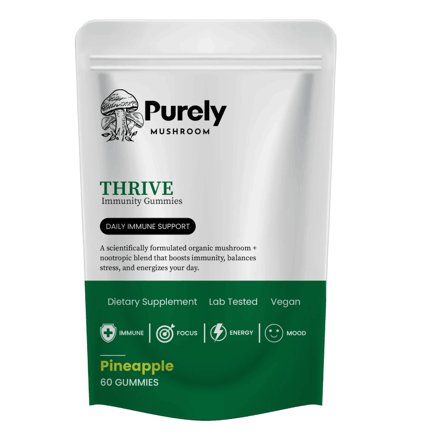 Purely Mushroom Thrive Immunity Pineapple Gummies