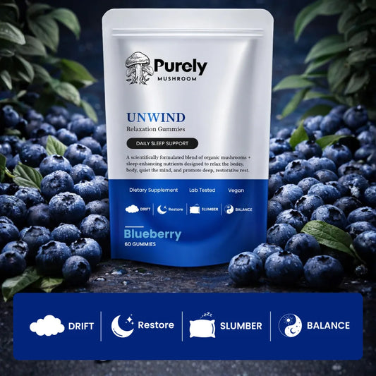 Unwind Relaxation Blueberry Gummies